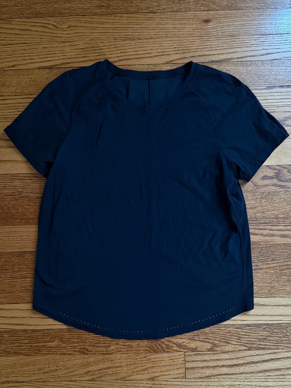 lululemon Women's Black Short Sleeve Crewneck Performance Top